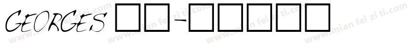 GEORGES 字体字体转换